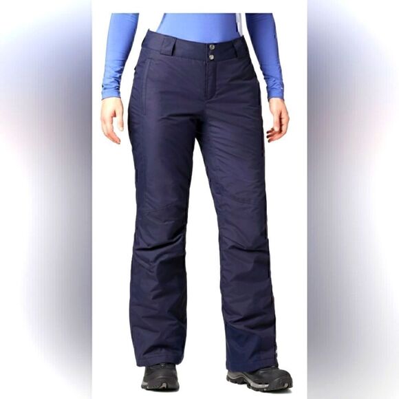 Colombia Women's Bugaboo™ Omni-Heat Insulated Ski Pants, Sz 1X, Navy. NWT.